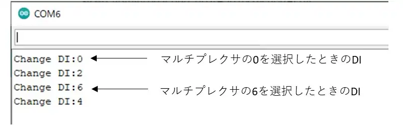 シリアルモニタによる動作確認