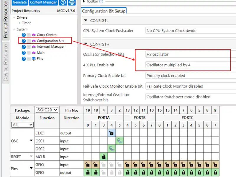 MCCでConfiguration Bitsの設定